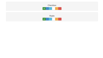 A bootstrap checkbox/radio - css only built with modern frontend techniques for responsive and reusable UI.