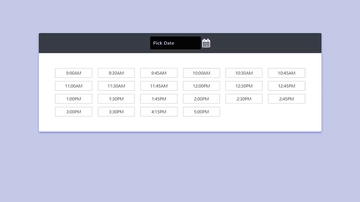 A bootstrap 4 dark themed date and time picker built with modern frontend techniques for responsive and reusable UI.