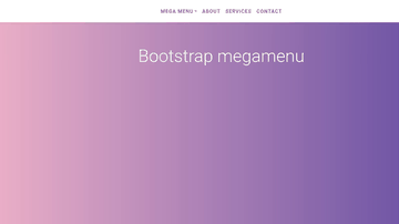 A bootstrap 4 dropdown megamenu built with modern frontend techniques for responsive and reusable UI.