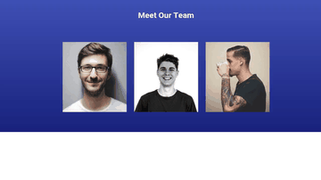 A meet our team built with modern frontend techniques for responsive and reusable UI.