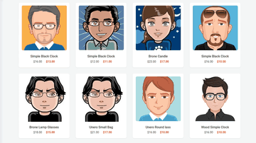 A bootstrap 4 ecommerce products with hover effects built with modern frontend techniques for responsive and reusable UI.