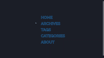 A menu hover fill text built with modern frontend techniques for responsive and reusable UI.