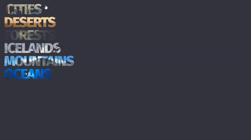 A background-clip menu built with modern frontend techniques for responsive and reusable UI.