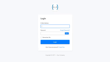 A bootstrap 4 login page template built with modern frontend techniques for responsive and reusable UI.