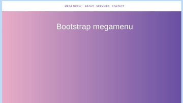 A bootstrap 4 dropdown megamenu built with modern frontend techniques for responsive and reusable UI.