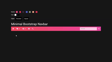 A minimal bootstrap navbar built with modern frontend techniques for responsive and reusable UI.