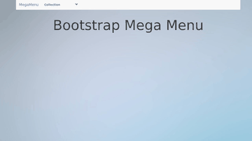 A bootstrap mega menu built with modern frontend techniques for responsive and reusable UI.