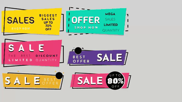 A svg geometric sale banners built with modern frontend techniques for responsive and reusable UI.