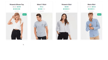 A bootstrap product grid style 157 built with modern frontend techniques for responsive and reusable UI.