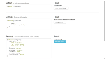 A flagstrap built with modern frontend techniques for responsive and reusable UI.