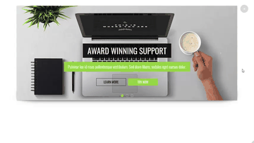 A bootstrap carousel with title text and description built with modern frontend techniques for responsive and reusable UI.