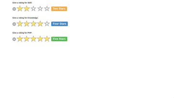 A bootstrap rating stars built with modern frontend techniques for responsive and reusable UI.