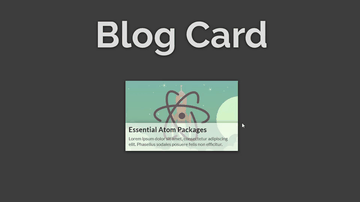 A blog card built with modern frontend techniques for responsive and reusable UI.