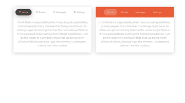 A bootstrap tabs built with modern frontend techniques for responsive and reusable UI.