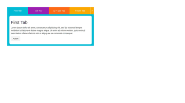 A bootstrap tabs built with modern frontend techniques for responsive and reusable UI.