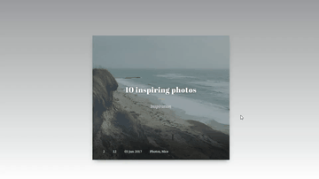 A blog post item built with modern frontend techniques for responsive and reusable UI.