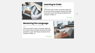 A blog cards built with modern frontend techniques for responsive and reusable UI.