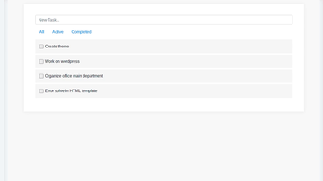 A bootstrap 4 to-do list built with modern frontend techniques for responsive and reusable UI.