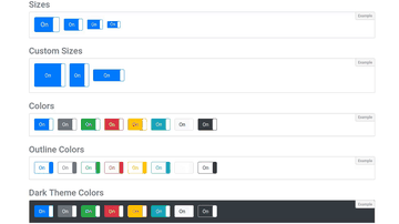 A bootstrap 4 toggle built with modern frontend techniques for responsive and reusable UI.
