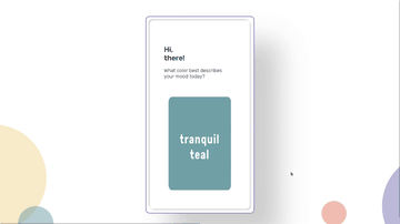 A whimsical mood board built with modern frontend techniques for responsive and reusable UI.