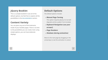 A jquery booklet built with modern frontend techniques for responsive and reusable UI.