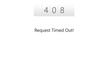 A 408 request time(d/r) out built with modern frontend techniques for responsive and reusable UI.