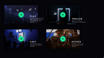 A animated video grid built with modern frontend techniques for responsive and reusable UI.