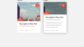 A article news card built with modern frontend techniques for responsive and reusable UI.