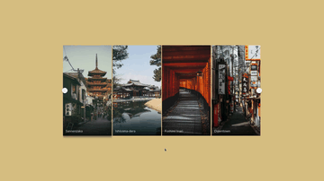 A "kyoto highlights" - flickity slideshow built with modern frontend techniques for responsive and reusable UI.