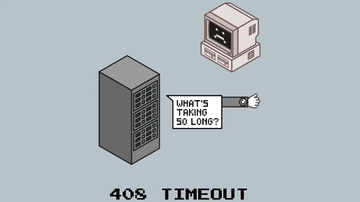 A 408 timeout built with modern frontend techniques for responsive and reusable UI.