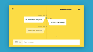 A direct messaging built with modern frontend techniques for responsive and reusable UI.
