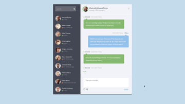 A chat widget built with modern frontend techniques for responsive and reusable UI.