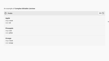A editable listview built with modern frontend techniques for responsive and reusable UI.