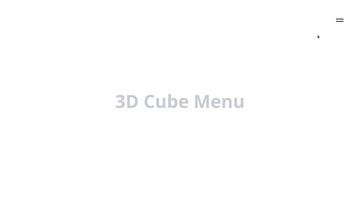 A 3d cube menu built with modern frontend techniques for responsive and reusable UI.