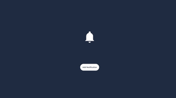 A bell notification animation built with modern frontend techniques for responsive and reusable UI.