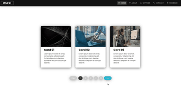 A blog cards pagination built with modern frontend techniques for responsive and reusable UI.