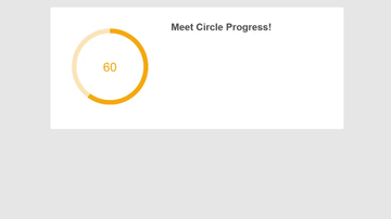 A circle progress built with modern frontend techniques for responsive and reusable UI.