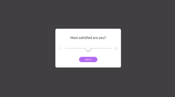 A "how satisfied are you?" built with modern frontend techniques for responsive and reusable UI.