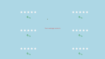 A star rating animation built with modern frontend techniques for responsive and reusable UI.