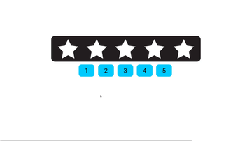 A 5 star rating system built with modern frontend techniques for responsive and reusable UI.