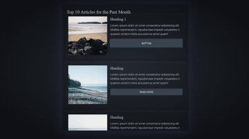 A scrolling articles card built with modern frontend techniques for responsive and reusable UI.