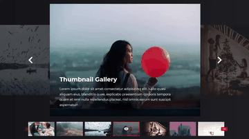 A thumbnail slider built with modern frontend techniques for responsive and reusable UI.