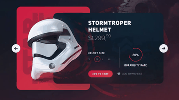 A product slider built with modern frontend techniques for responsive and reusable UI.