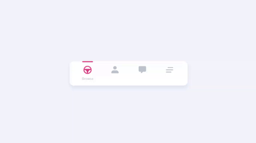 A tab bar interaction built with modern frontend techniques for responsive and reusable UI.