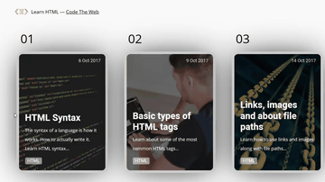A blog posts card layout built with modern frontend techniques for responsive and reusable UI.