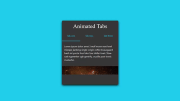 A jquery tabs - dynamic animated line built with modern frontend techniques for responsive and reusable UI.