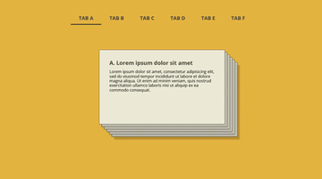 A flying cards tabs built with modern frontend techniques for responsive and reusable UI.
