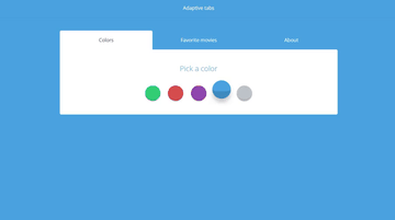 A adaptive tabs built with modern frontend techniques for responsive and reusable UI.