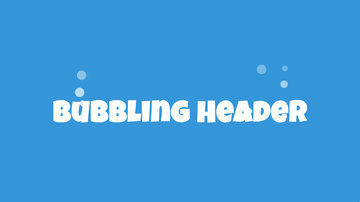 A bubbling text effect built with modern frontend techniques for responsive and reusable UI.