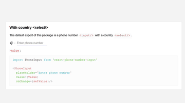 A react phone number input built with modern frontend techniques for responsive and reusable UI.